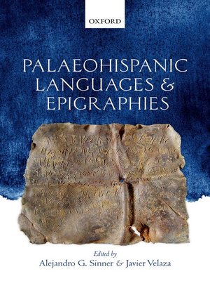 cover image of Palaeohispanic Languages and Epigraphies